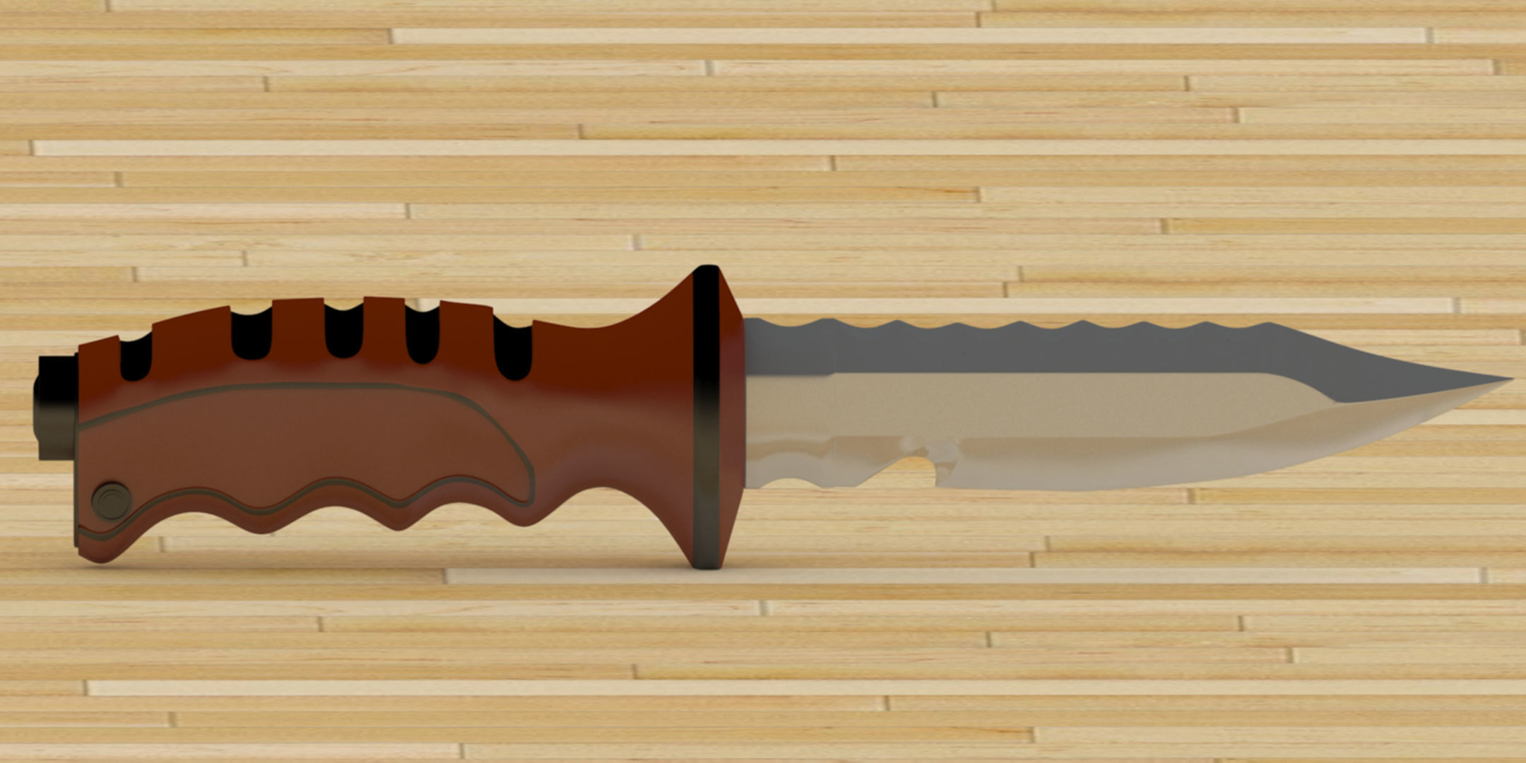 Knife Set 3D model_3