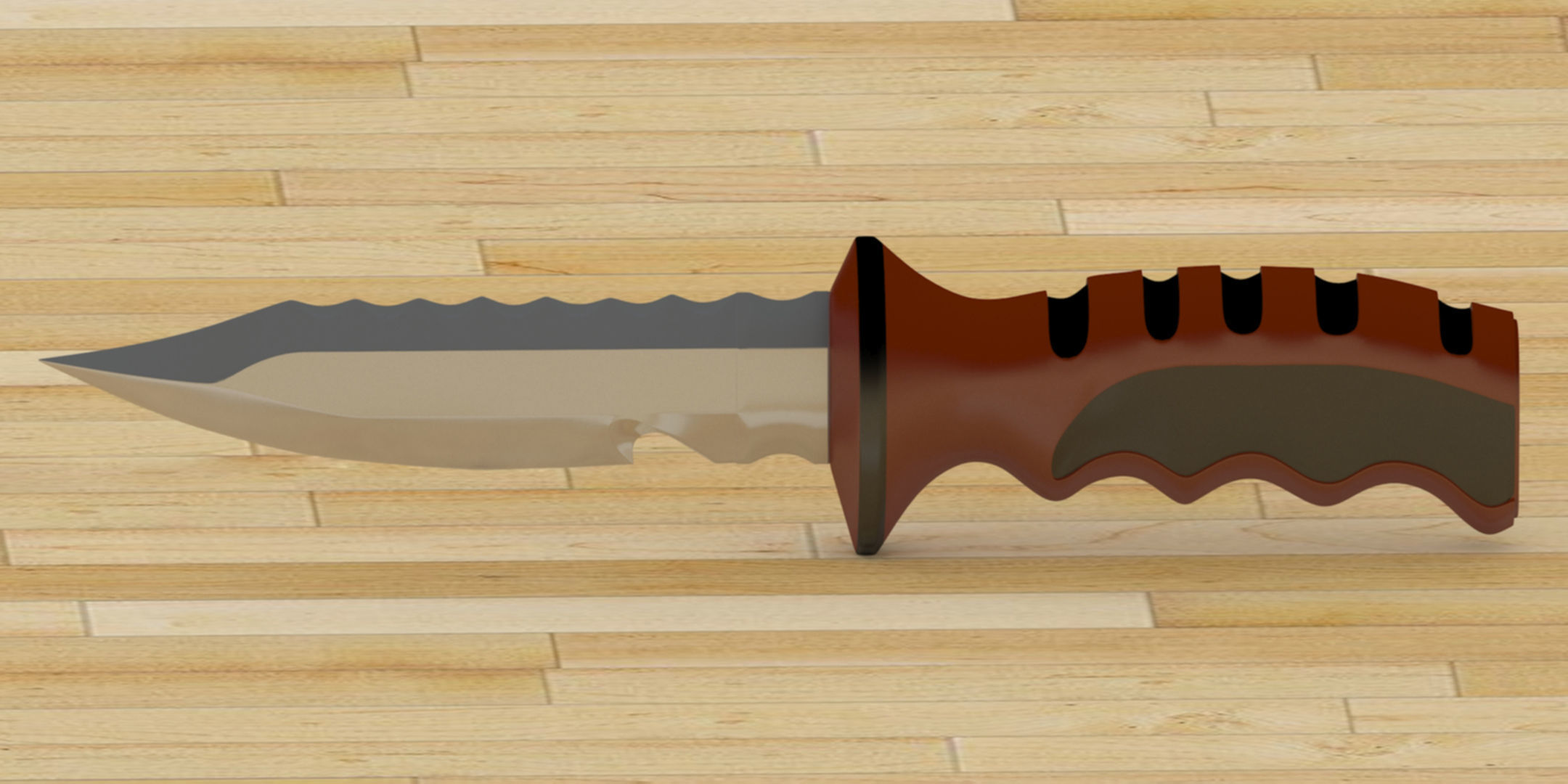 Knife Set 3D model_4