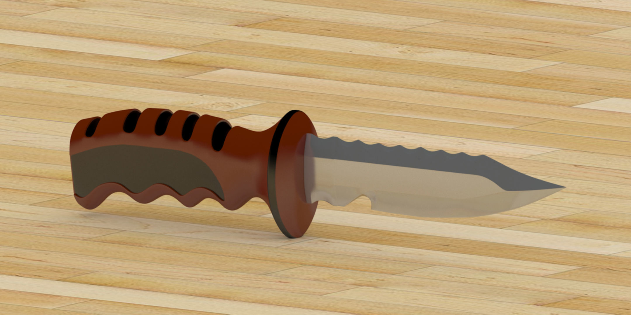 Knife Set 3D model_7