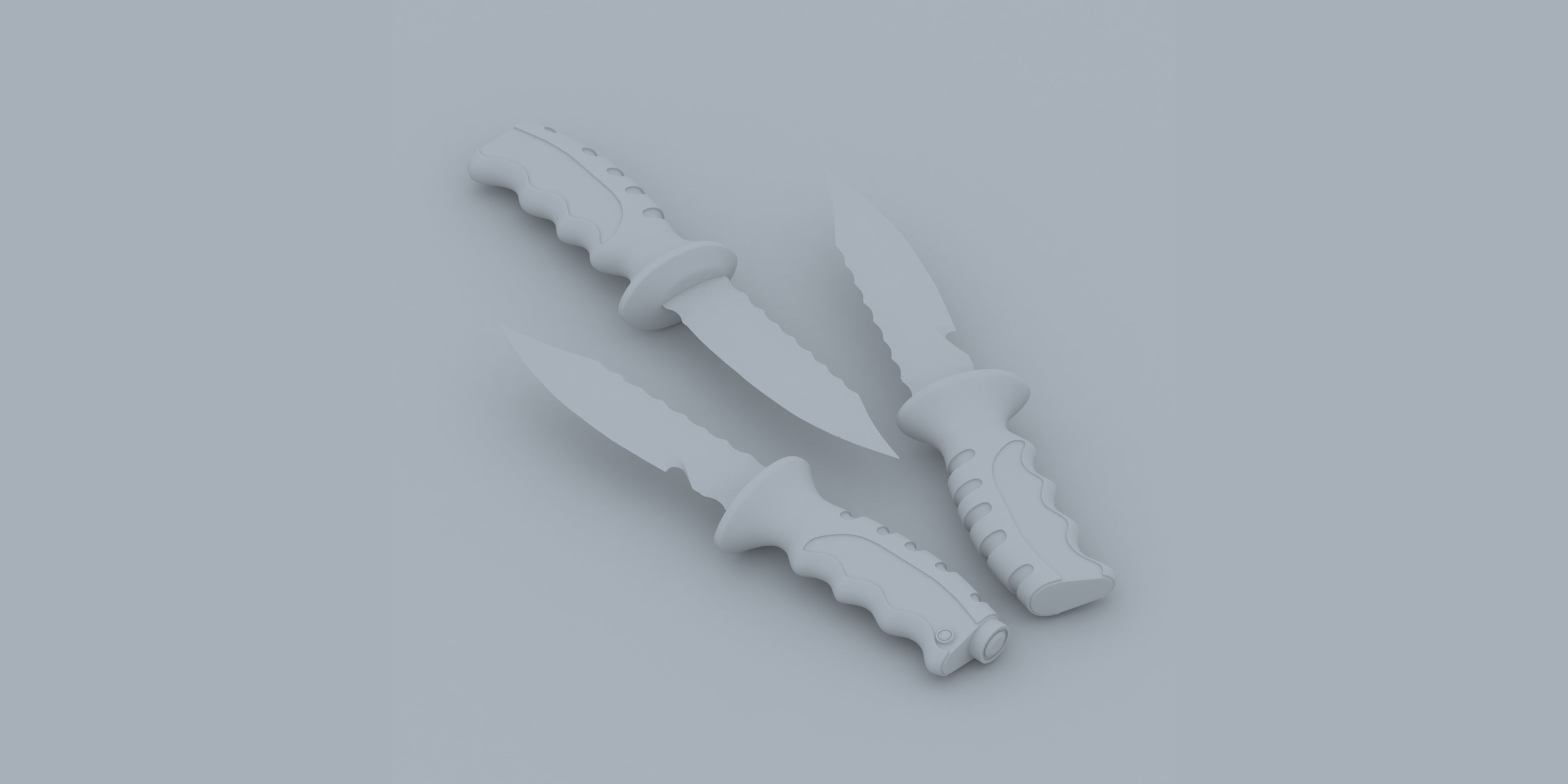 Knife Set 3D model_12