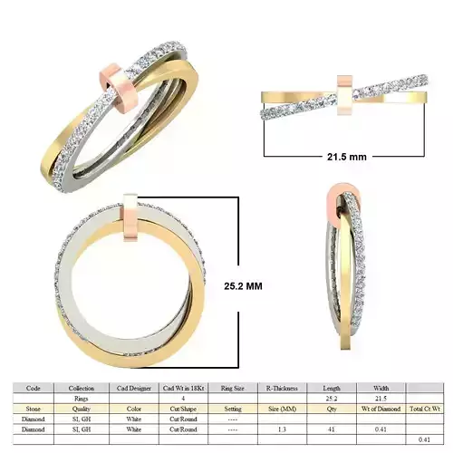 Elegant solitaire ring stone 3dmodel 3D print model