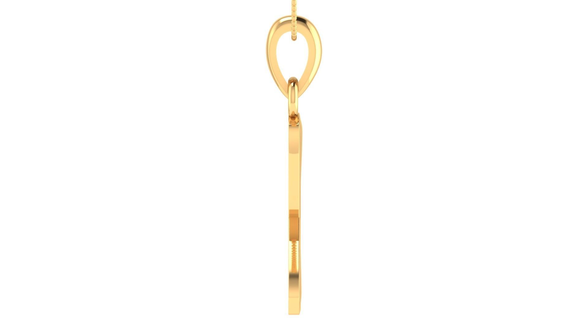 Alphabet-X pendant 3dm stl render 3D print model_5