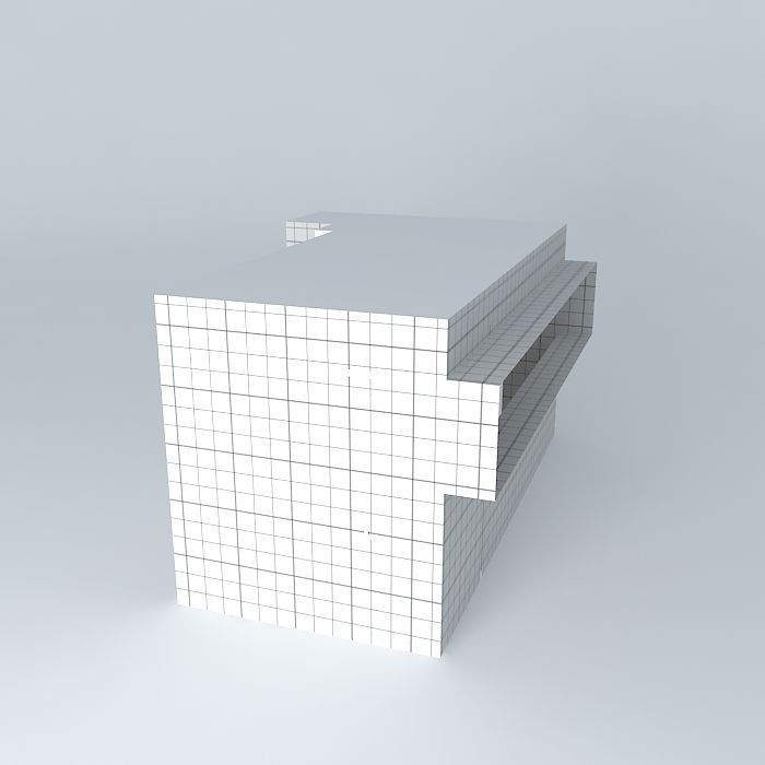 Modern WC Free 3D model_1