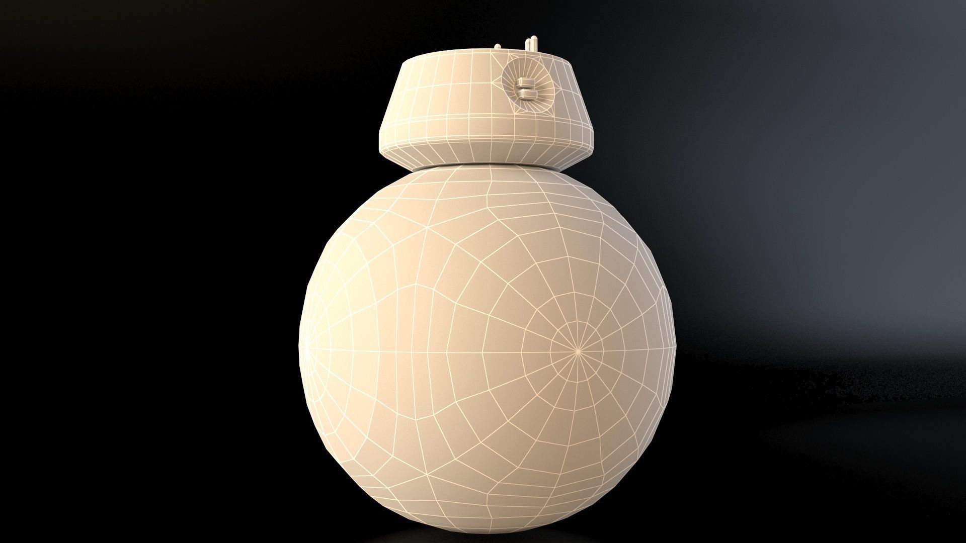 Droid 88e9 from Star Wars Free low-poly 3D model_4