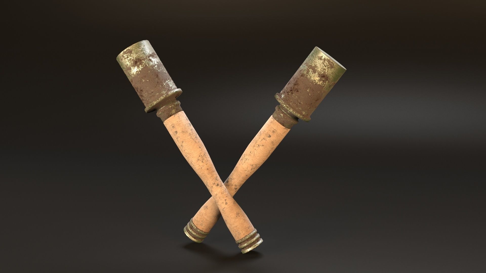 German Grenade from WWI Free low-poly 3D model_2