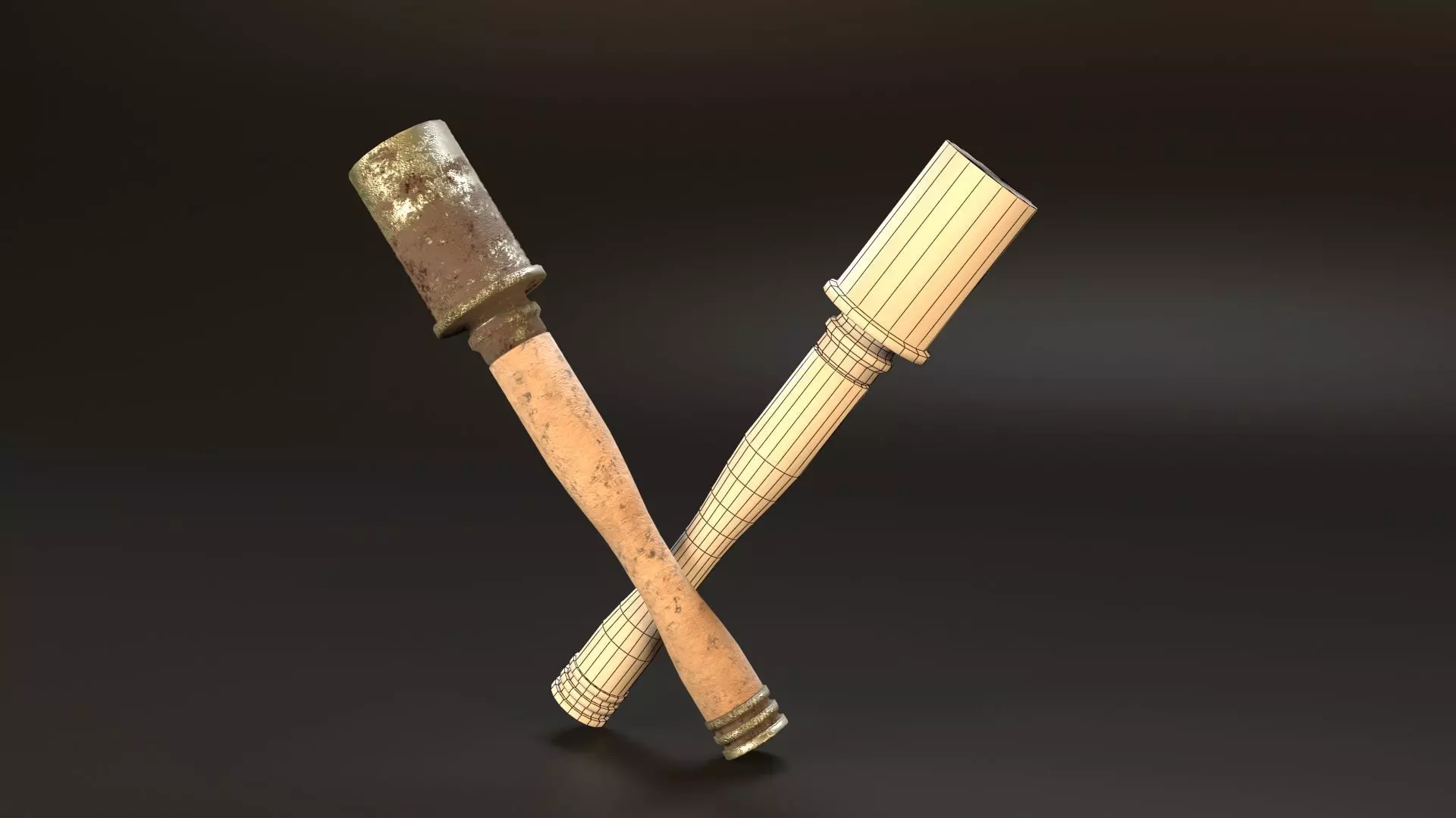 German Grenade from WWI Free low-poly 3D model_0