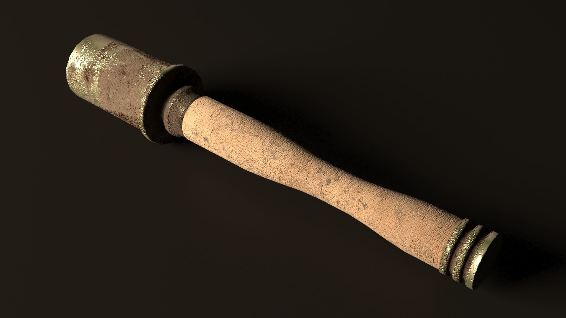 German Grenade from WWI Free low-poly 3D model_1