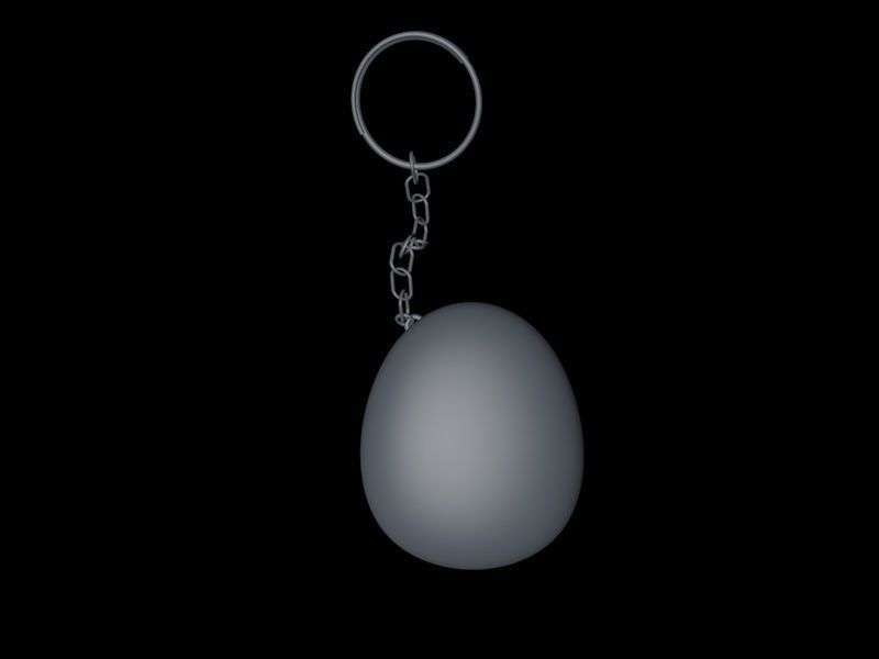 TAMAGOTCHI MODEL egg hanging from chain 3D model_2