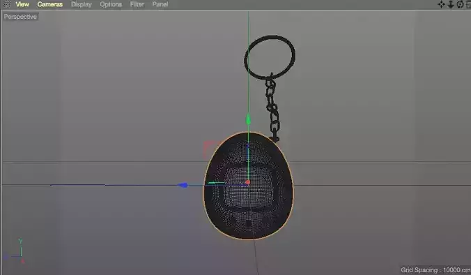 TAMAGOTCHI MODEL egg hanging from chain 3D model