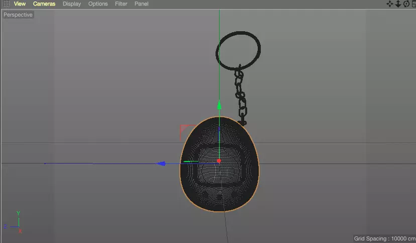 TAMAGOTCHI MODEL egg hanging from chain 3D model_0