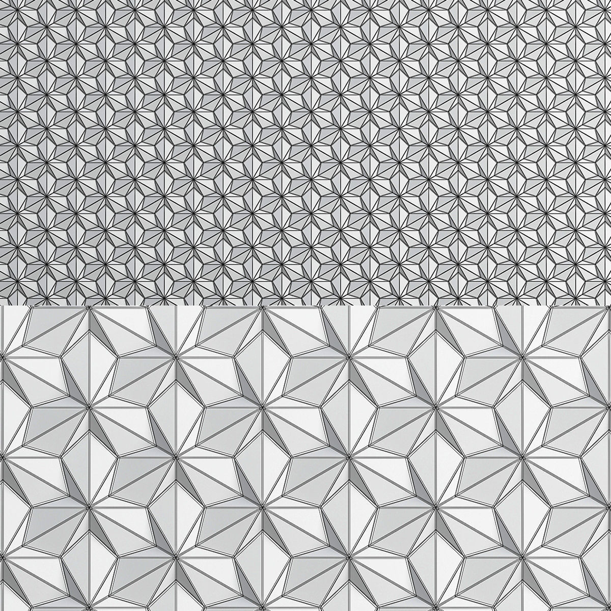 3D Panel - Seamless 3d model Low-poly 3D model_1