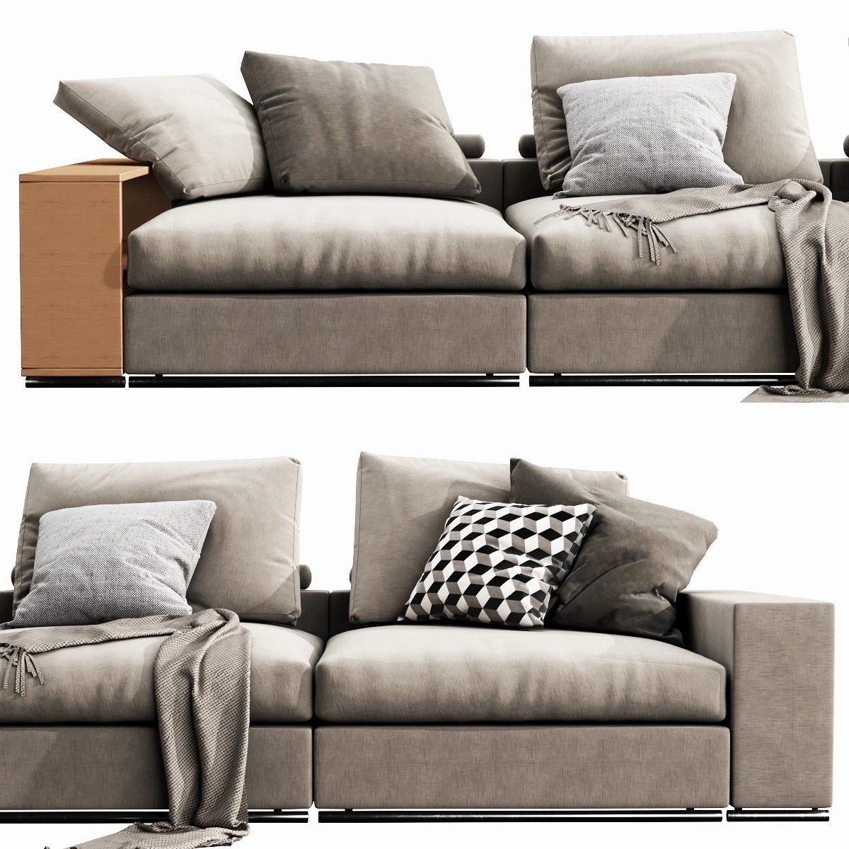 Flexform Groundpiece 3D model_3