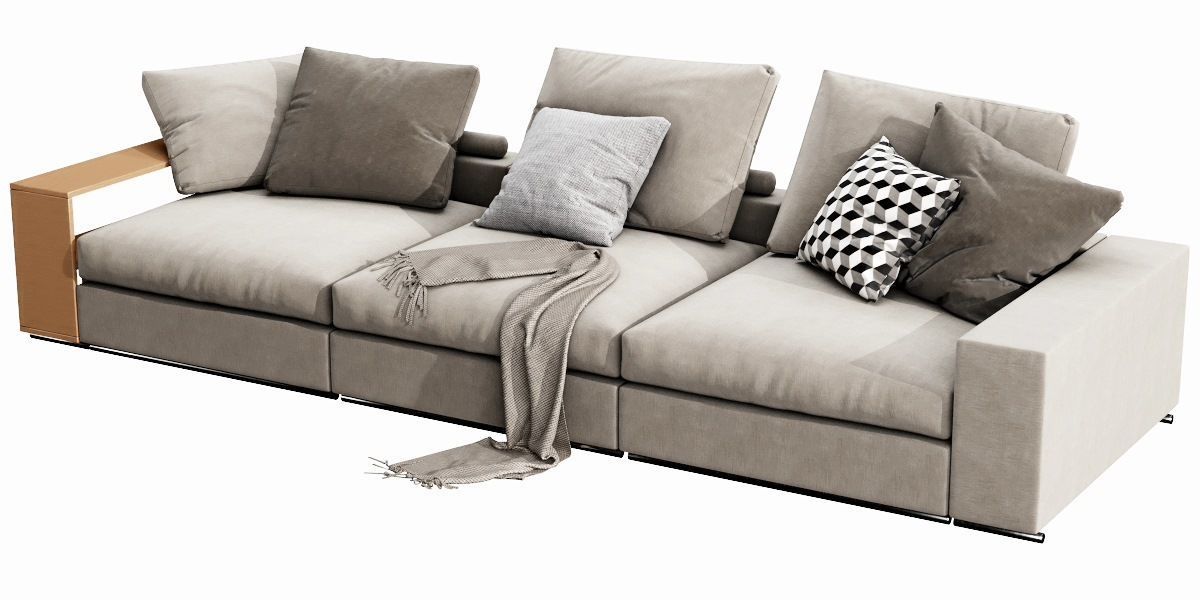 Flexform Groundpiece 3D model_9