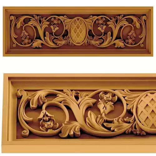 Ornament carved moldings and cornices