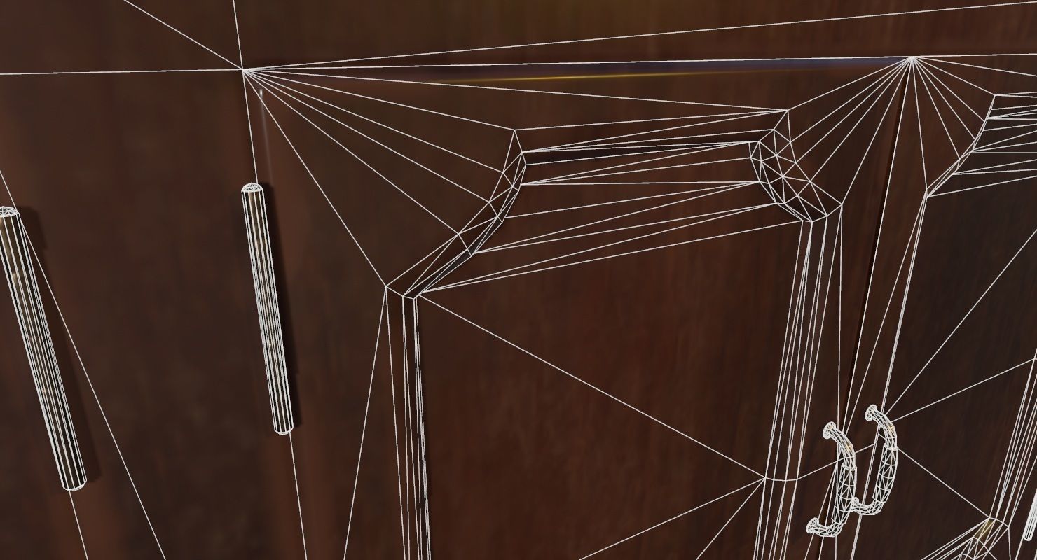 Drawer Buffet Game Ready  Low-poly 3D model_22