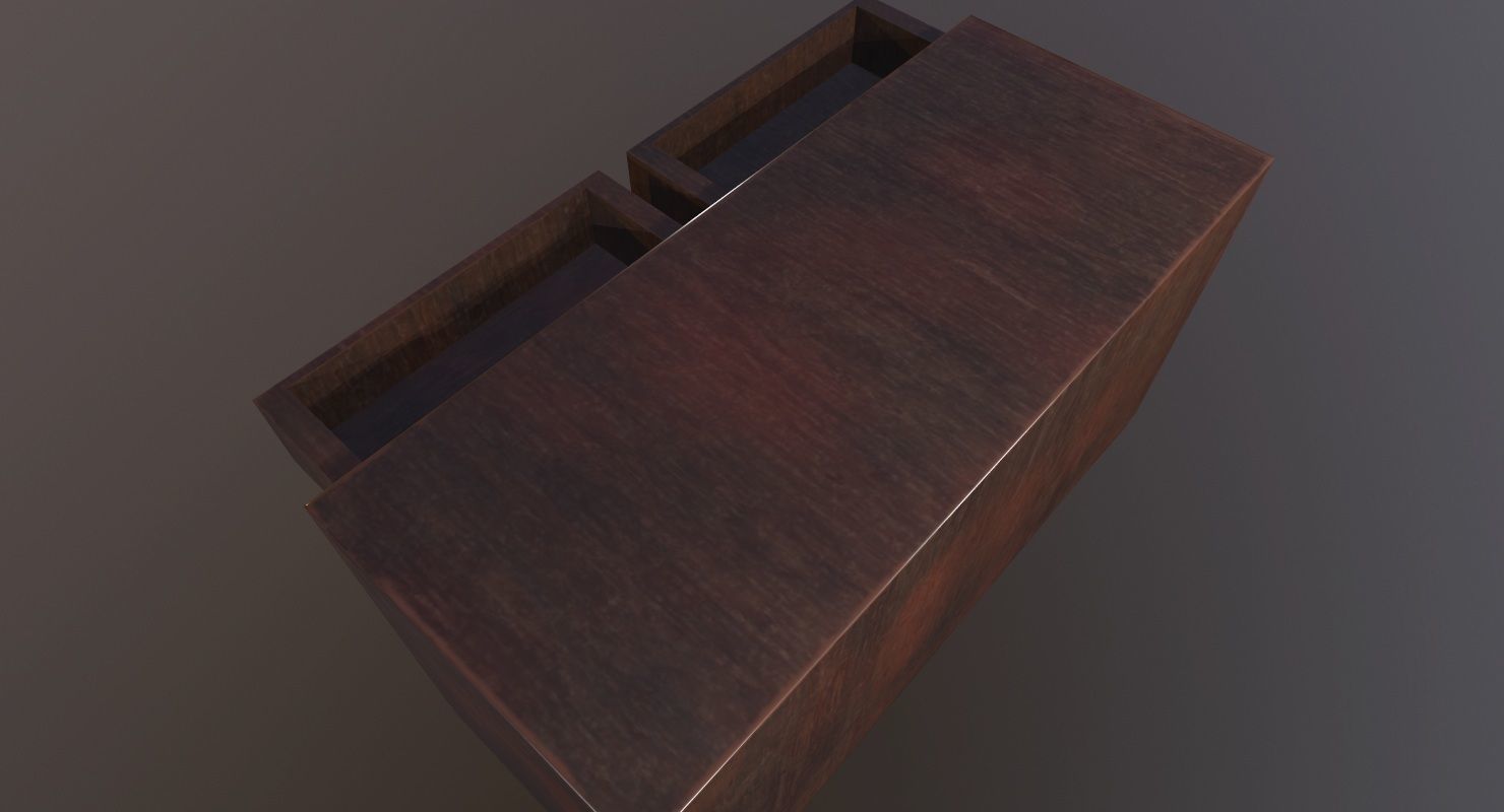 Drawer Buffet Game Ready  Low-poly 3D model_12