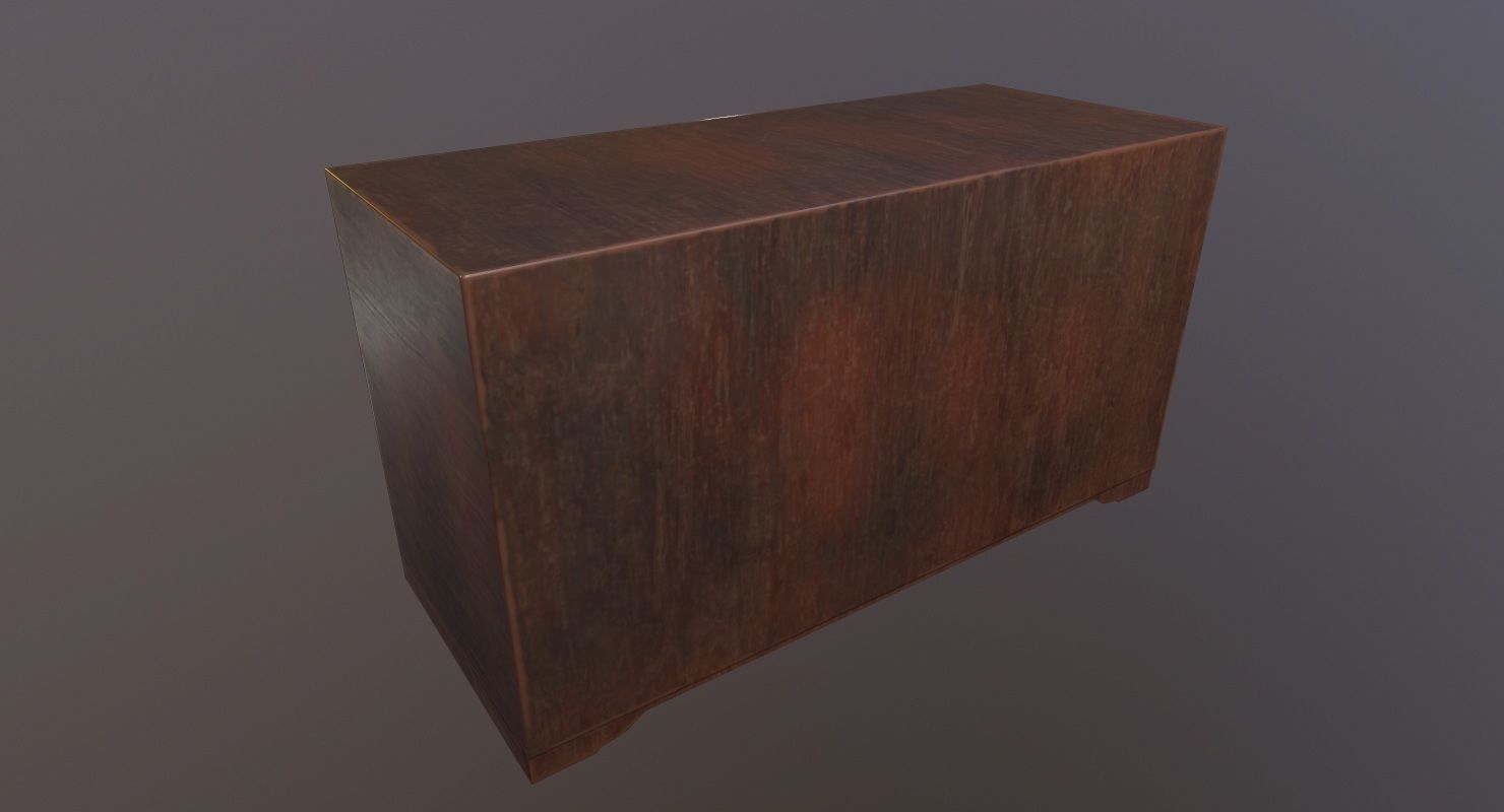 Drawer Buffet Game Ready  Low-poly 3D model_4