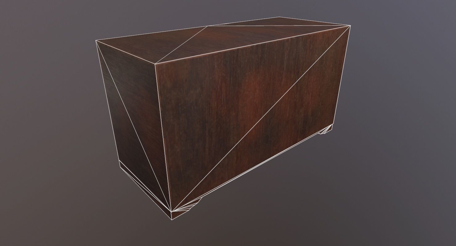 Drawer Buffet Game Ready  Low-poly 3D model_18