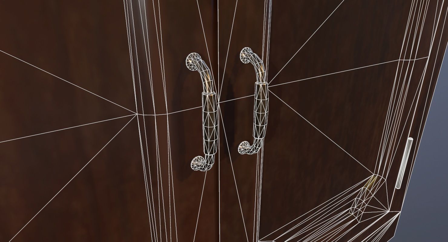 Drawer Buffet Game Ready  Low-poly 3D model_23