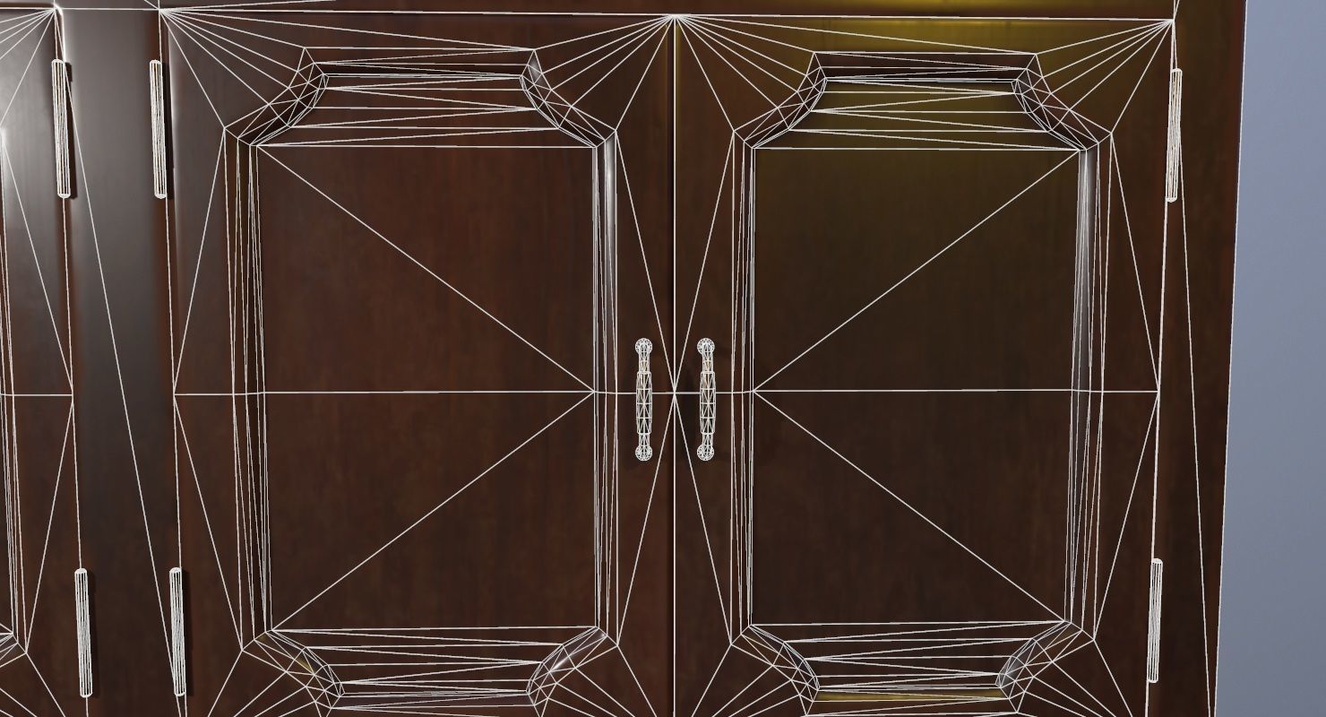 Drawer Buffet Game Ready  Low-poly 3D model_21