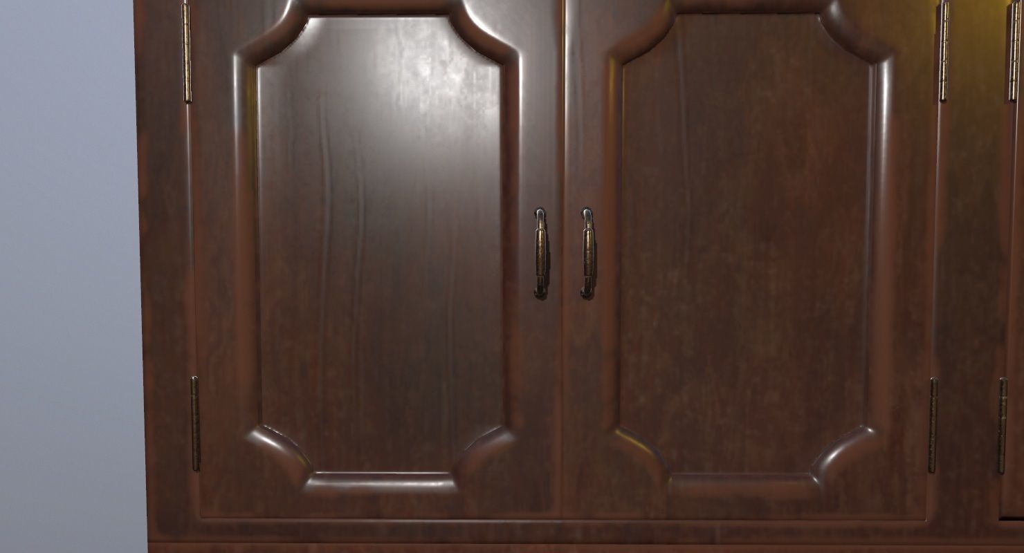 Drawer Buffet Game Ready  Low-poly 3D model_8