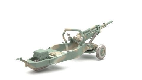 cannon front of boat 3D model_3