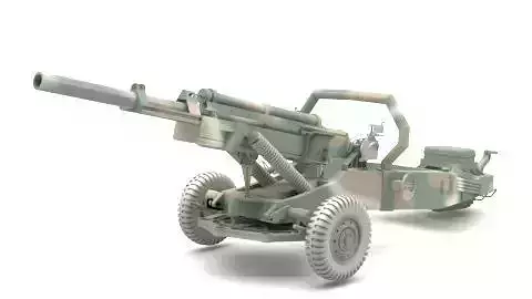 cannon front of boat 3D model