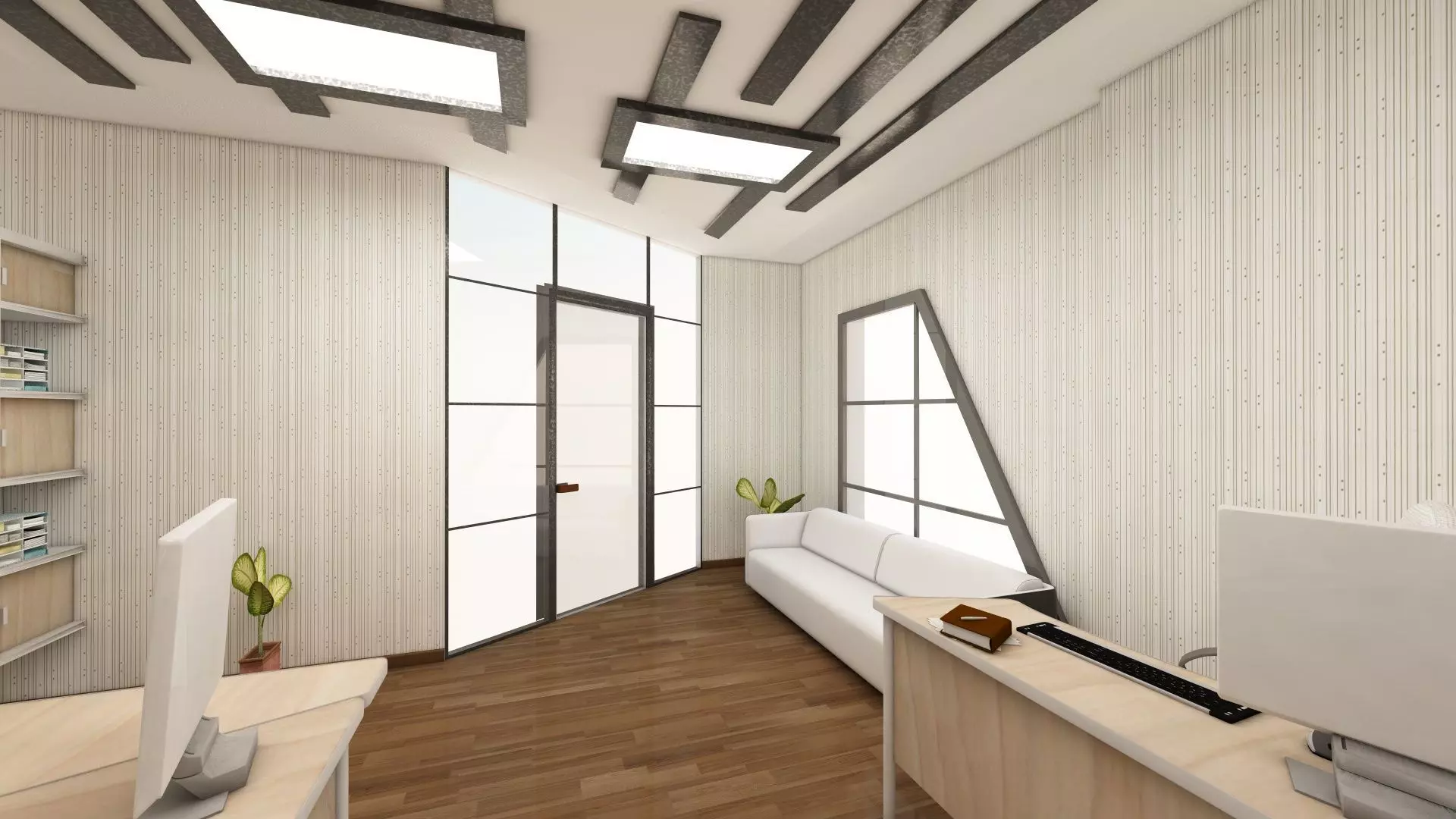 Small Office Design 3D model_0