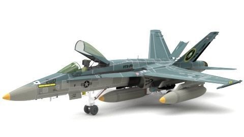 plane toy fighter jet 3D model_4