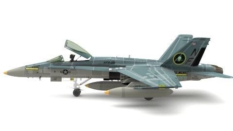 plane toy fighter jet 3D model_3