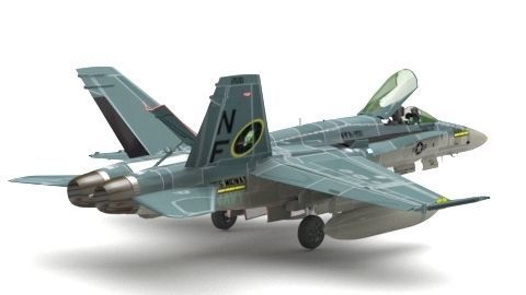 plane toy fighter jet 3D model_1