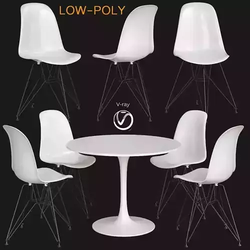 Inspiracao Sala de Jantar Minimalista 3d model