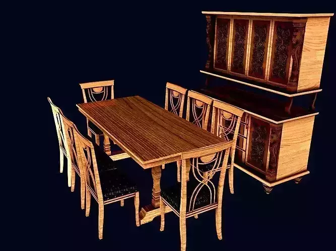 Dinning set 2 chinese cabinet