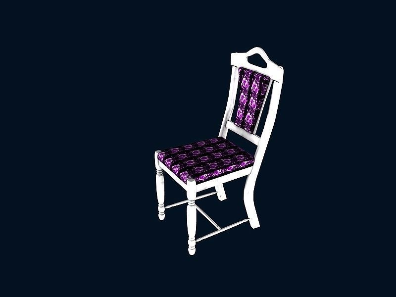 Dinning set 3 oval table with base 3D model_3