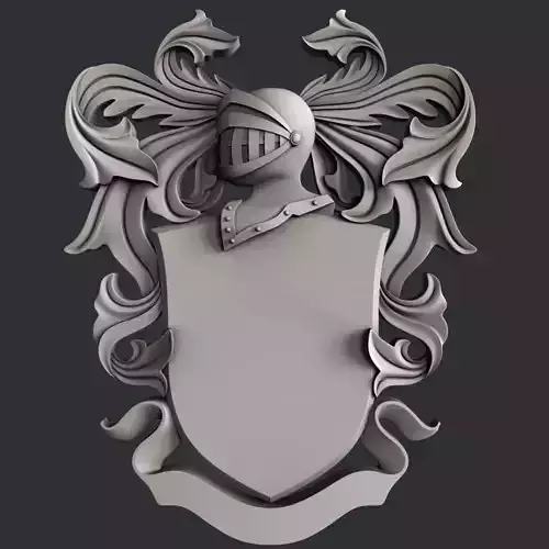3d STL models for CNC router Coat of Arms 3D model