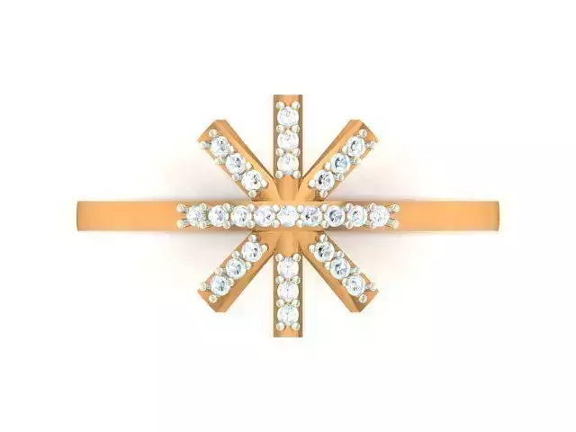 003 Gold ring for woman 3D print model