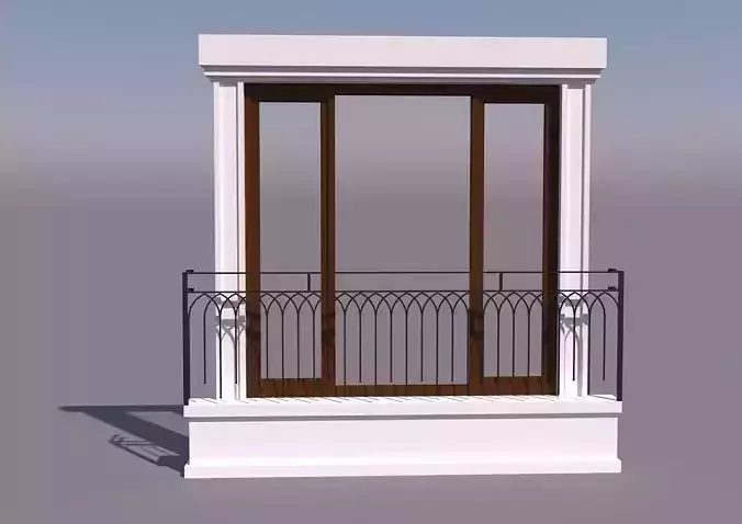 french window 3D model