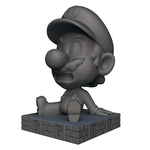 Mario Bobble head 3D print model