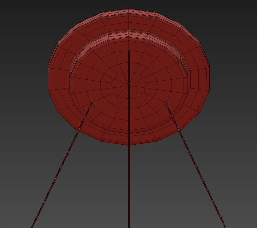 ELEGANCE chandelier with four lamps 3D model_1