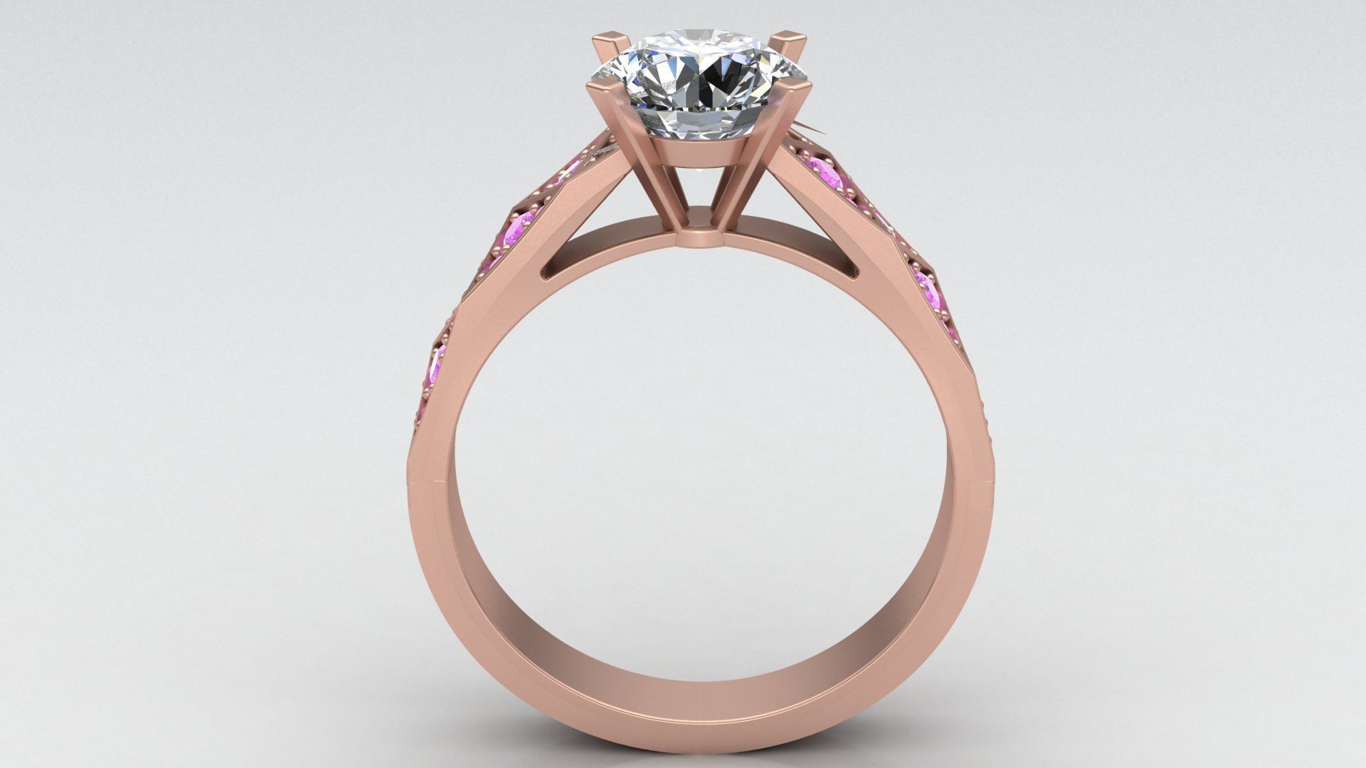 Signature Laurence Gold Ring Replica 3D print model_2