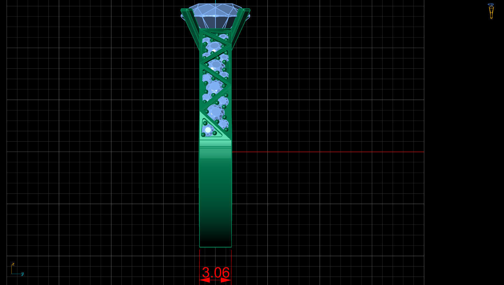 Signature Laurence Gold Ring Replica 3D print model_11