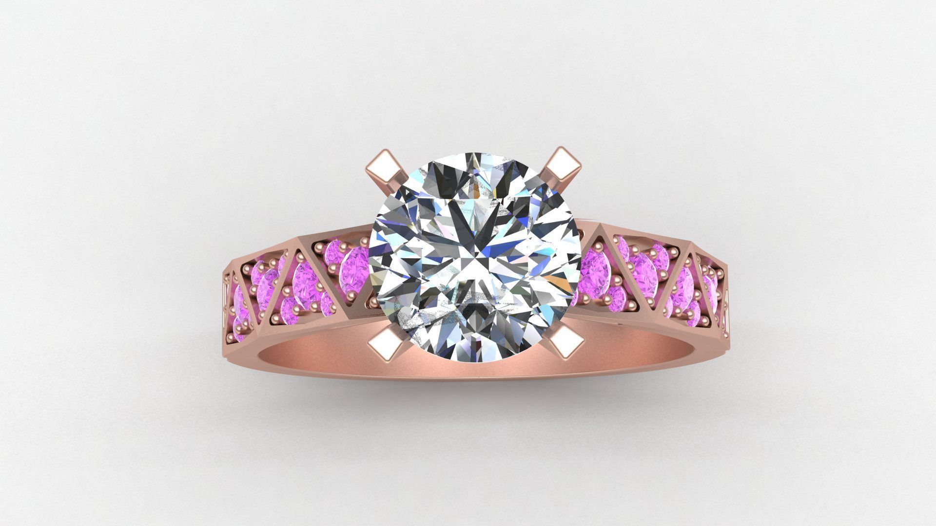 Signature Laurence Gold Ring Replica 3D print model_1