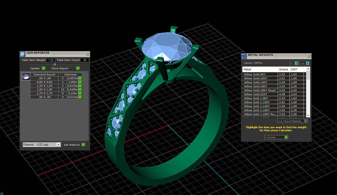 Signature Laurence Gold Ring Replica 3D print model_15