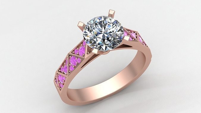 Signature Laurence Gold Ring Replica 3D print model