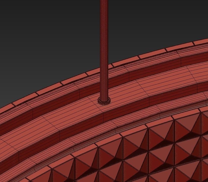 CALIPSO four circular pendant lights hanging from ceiling 3D model_6