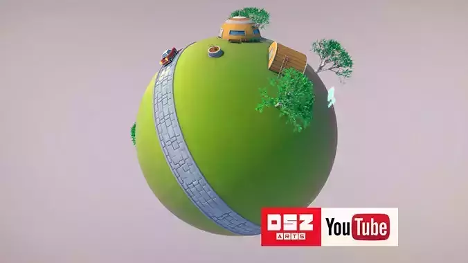 King Kai Planet - Dragon Ball Z by DSZarts 3D model