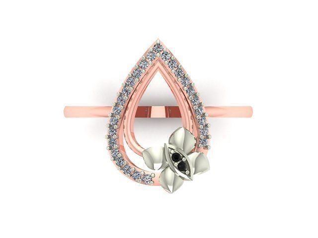 006 Gold ring for woman 3D print model
