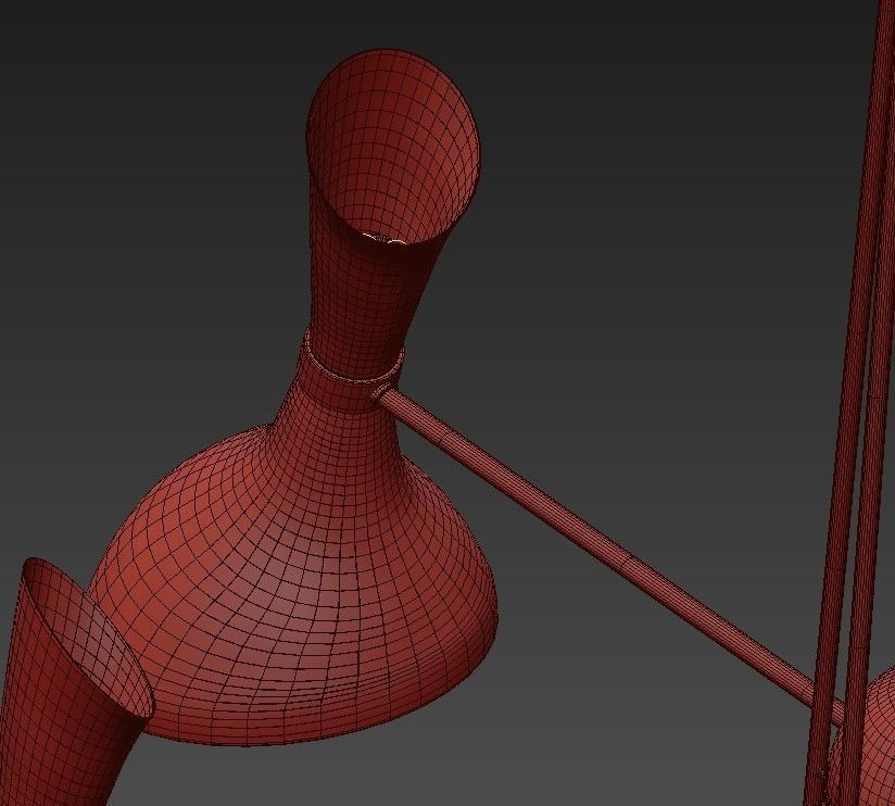 HELSINKI rose gold chandelier 3D model_7