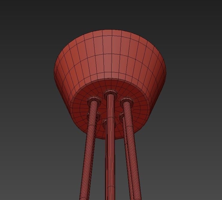 HELSINKI rose gold chandelier 3D model_3