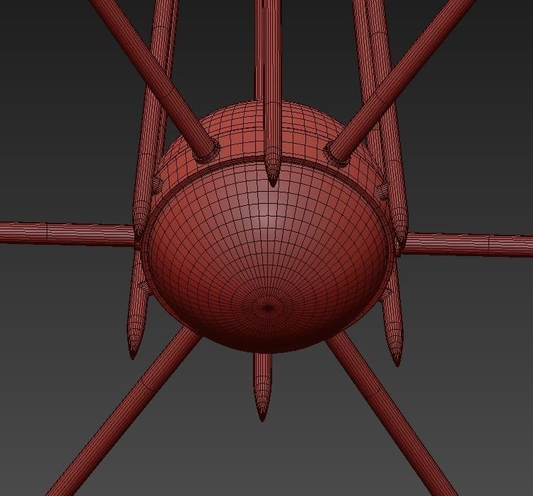 HELSINKI rose gold chandelier 3D model_4